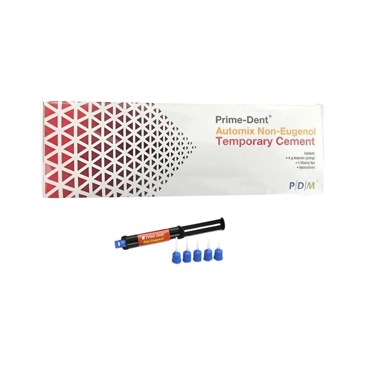 Cemento Temporal Prime Dent Automix Sin Eugenol Resina Dual