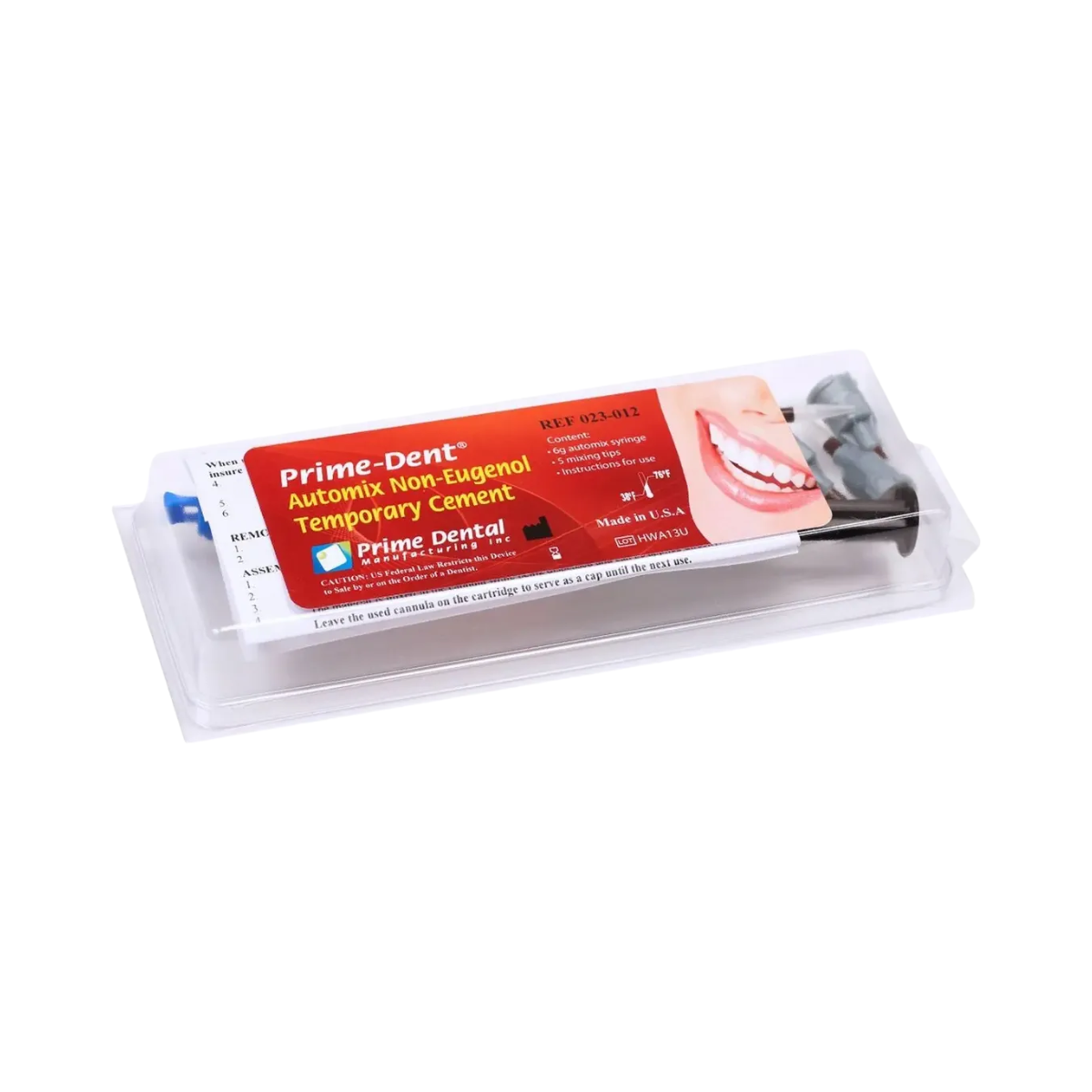 Cemento Temporal Prime Dent Automix Sin Eugenol Resina Dual