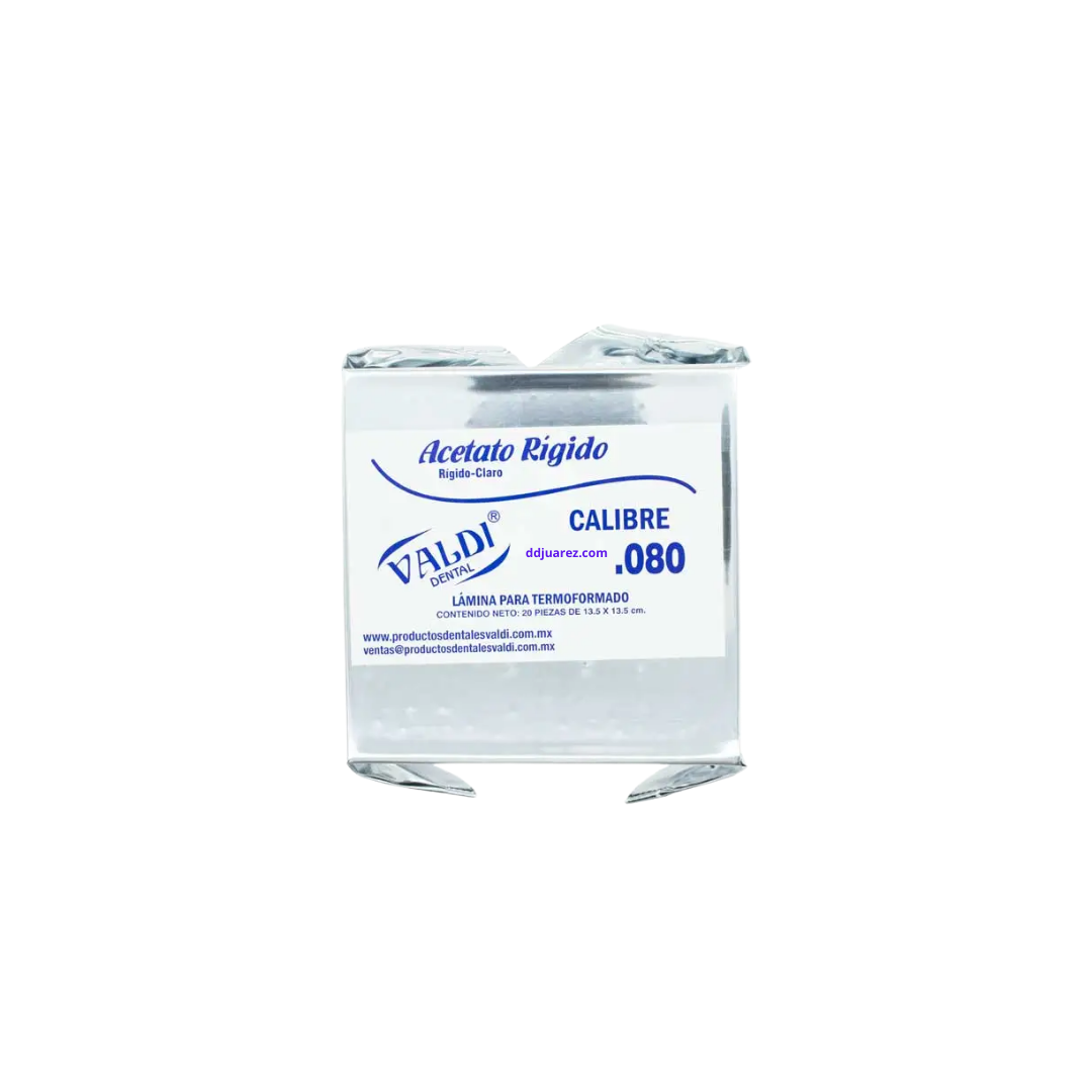 Acetato Valdi Rigido 1 Pieza Individual - Deposito Dental Juarez