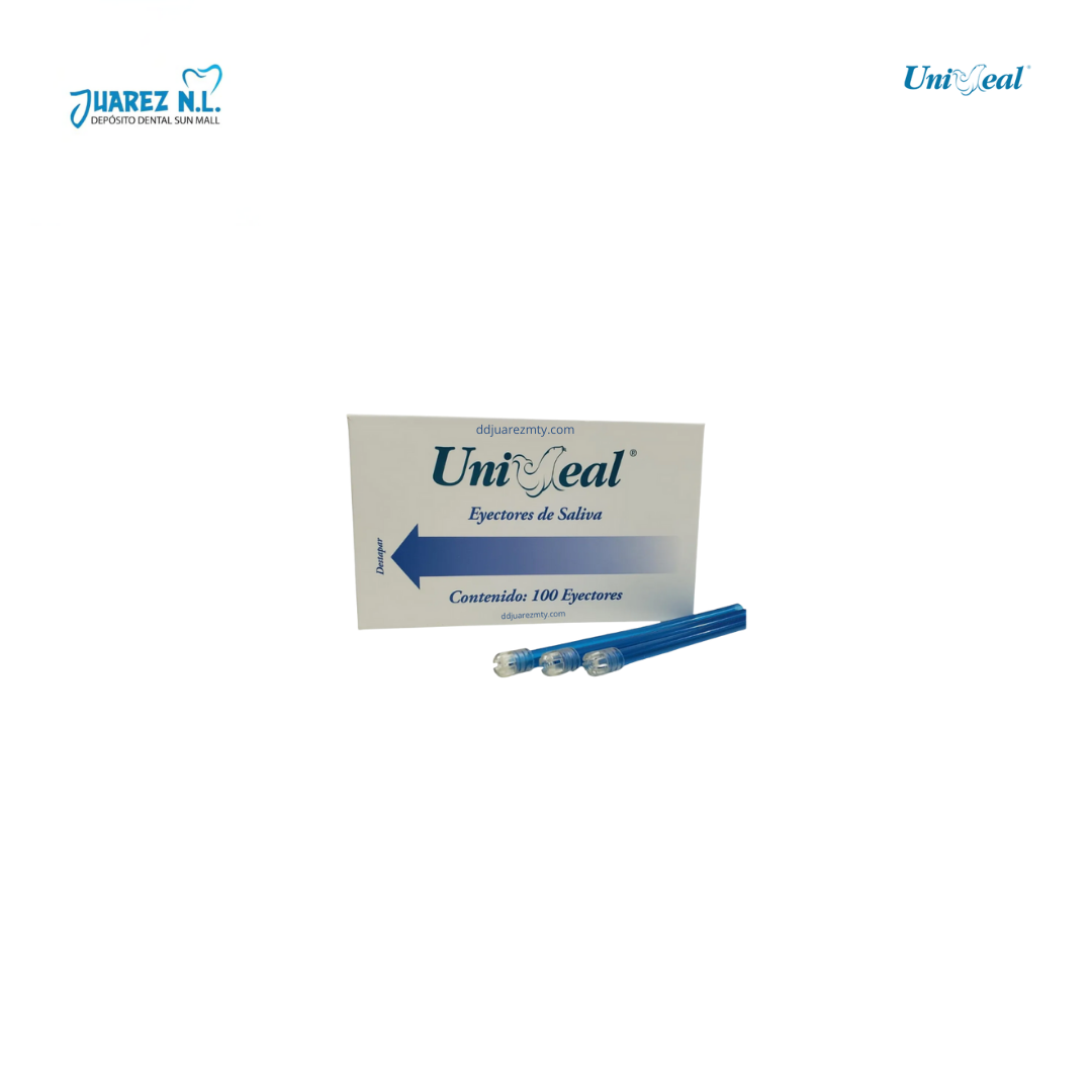 Eyectores Dentales De Saliva Uniseal De Colores - Deposito Dental Juarez