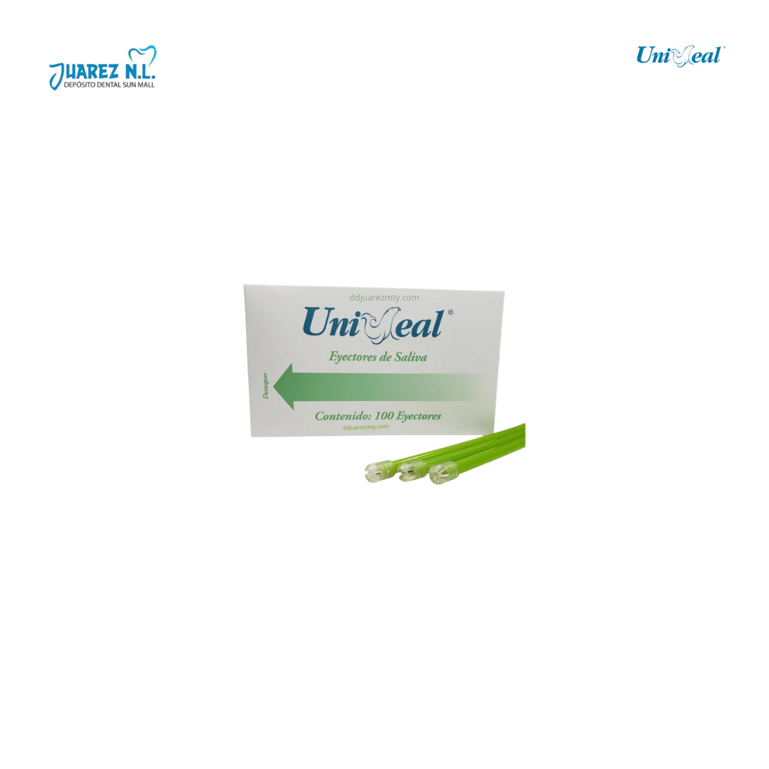 Eyectores Dentales De Saliva Uniseal De Colores - Deposito Dental Juarez
