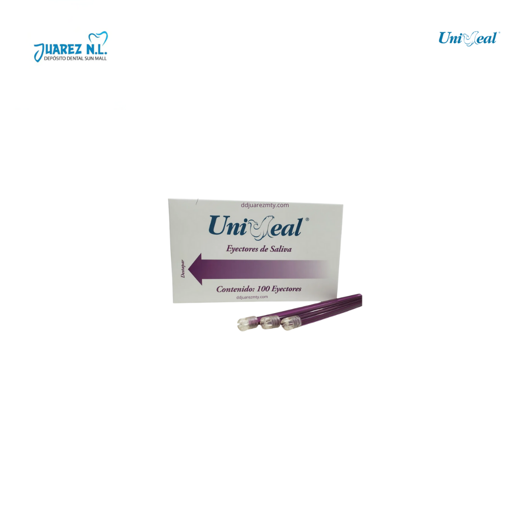 Eyectores Dentales De Saliva Uniseal De Colores - Deposito Dental Juarez