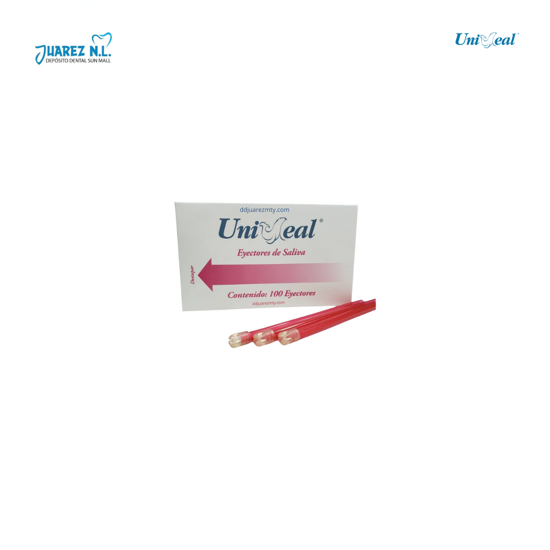 Eyectores Dentales De Saliva Uniseal De Colores - Deposito Dental Juarez
