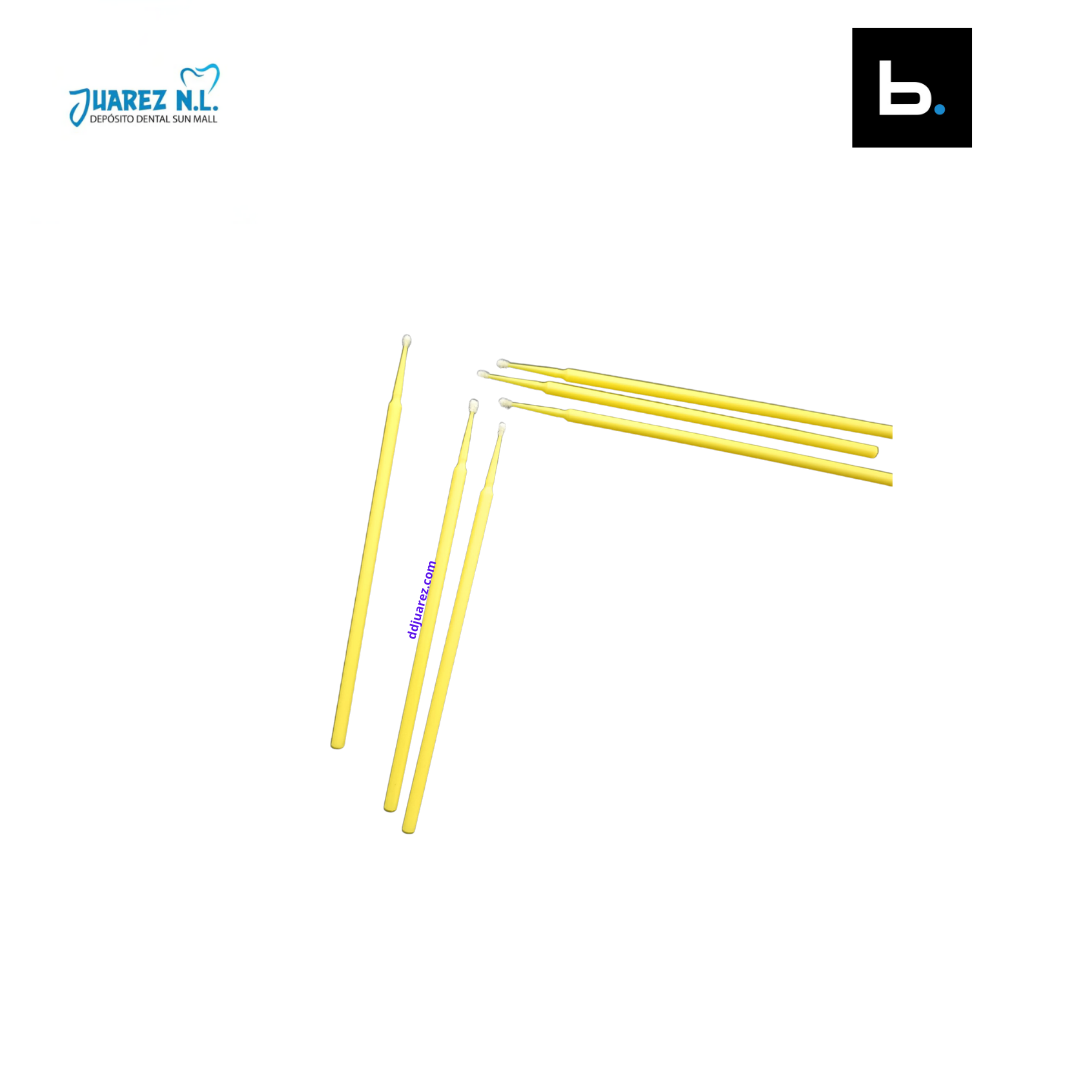 Micro Aplicadores Applicators Micro brush Con 100 (Fino Borgatta) - Deposito Dental Juarez