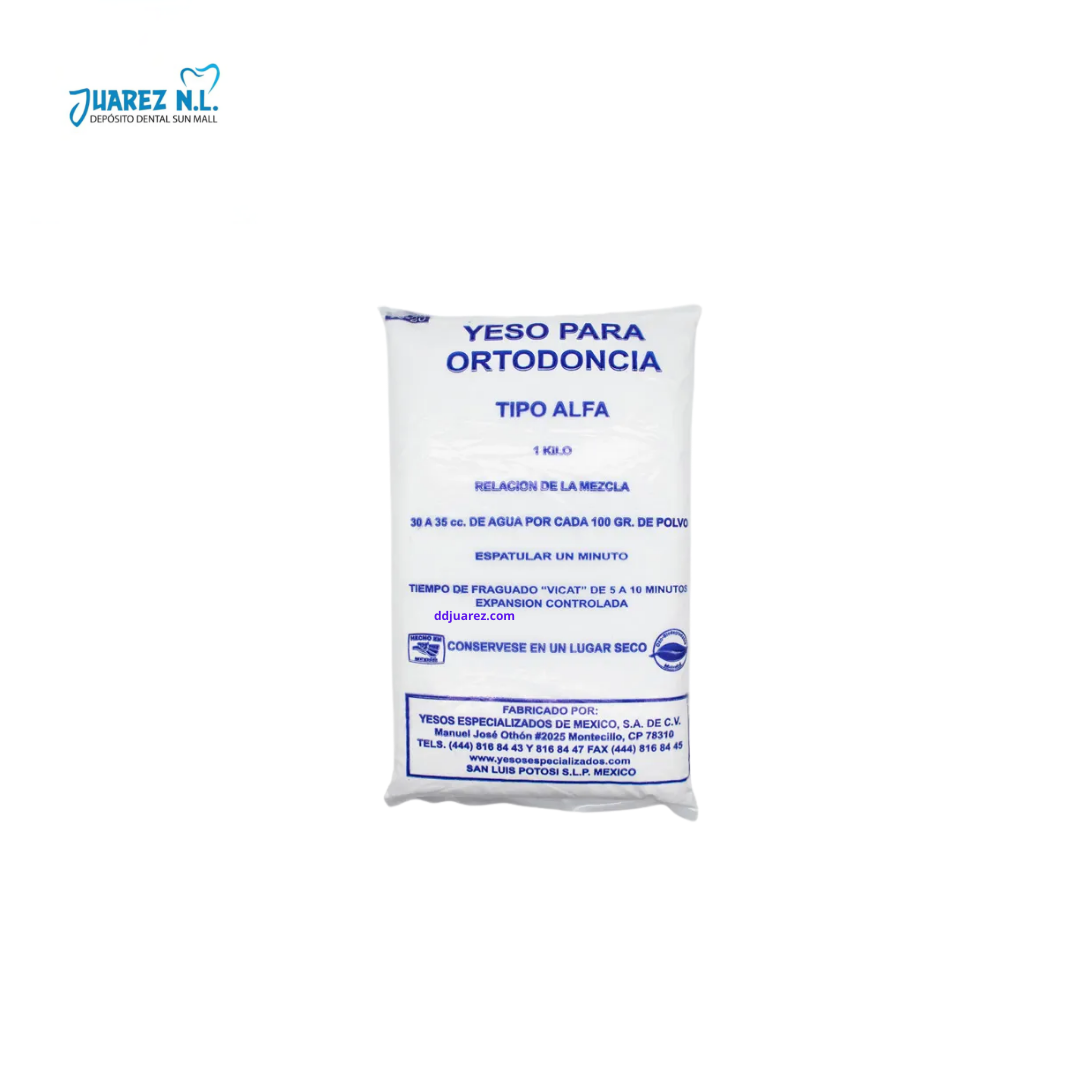 Yeso De Ortodoncia Piedra Tipo Alfa 1 kg - Deposito Dental Juarez