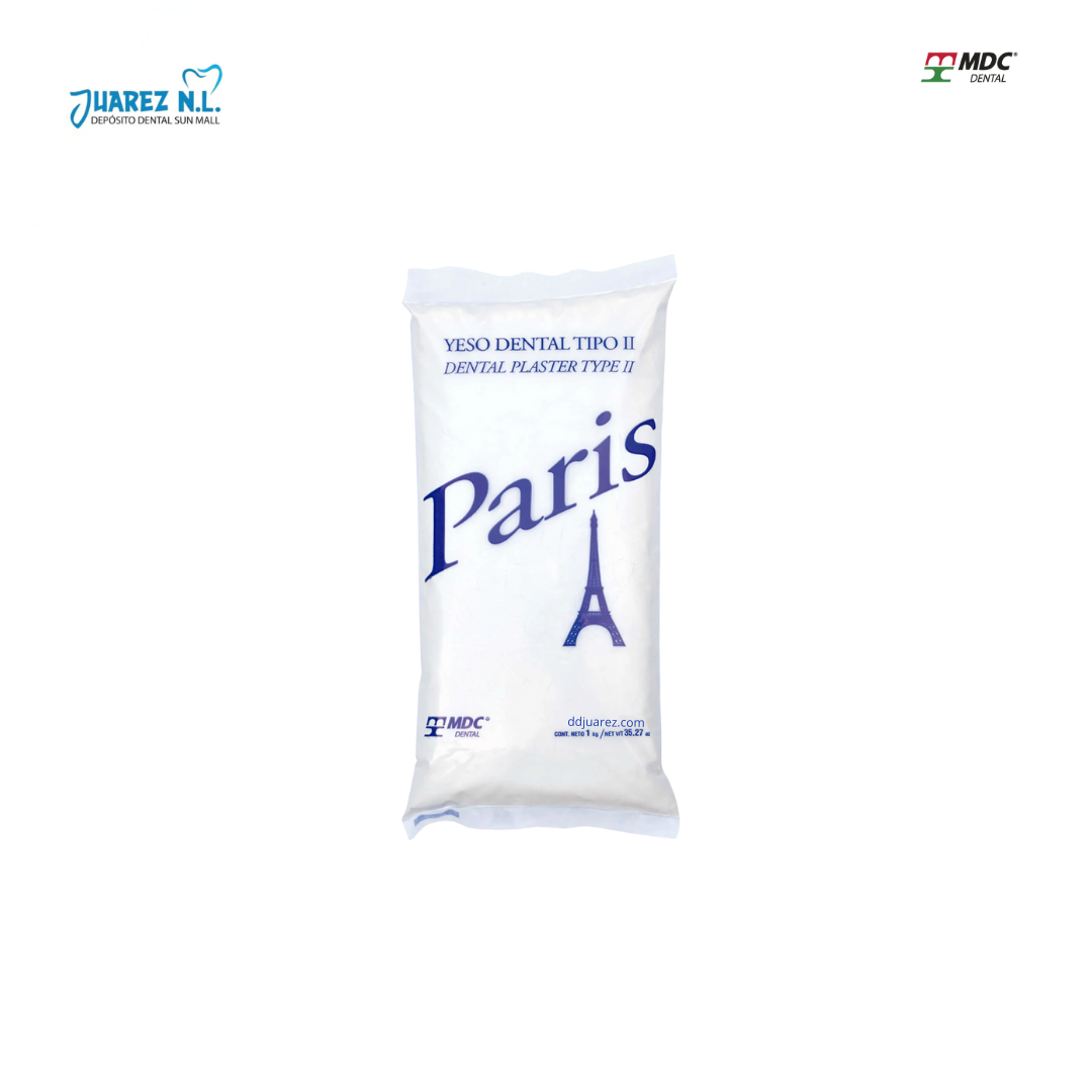 Yeso Paris Mdc Dental Tipo II 1 Kg - Deposito Dental Juarez