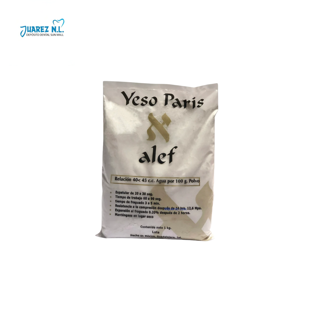 Yeso Paris Alef Dental Tipo II 1 Kg - Deposito Dental Juarez