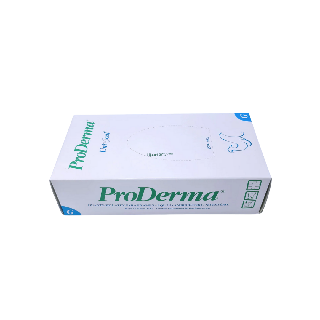 Guantes Latex Proderma Uniseal - Deposito Dental Juarez