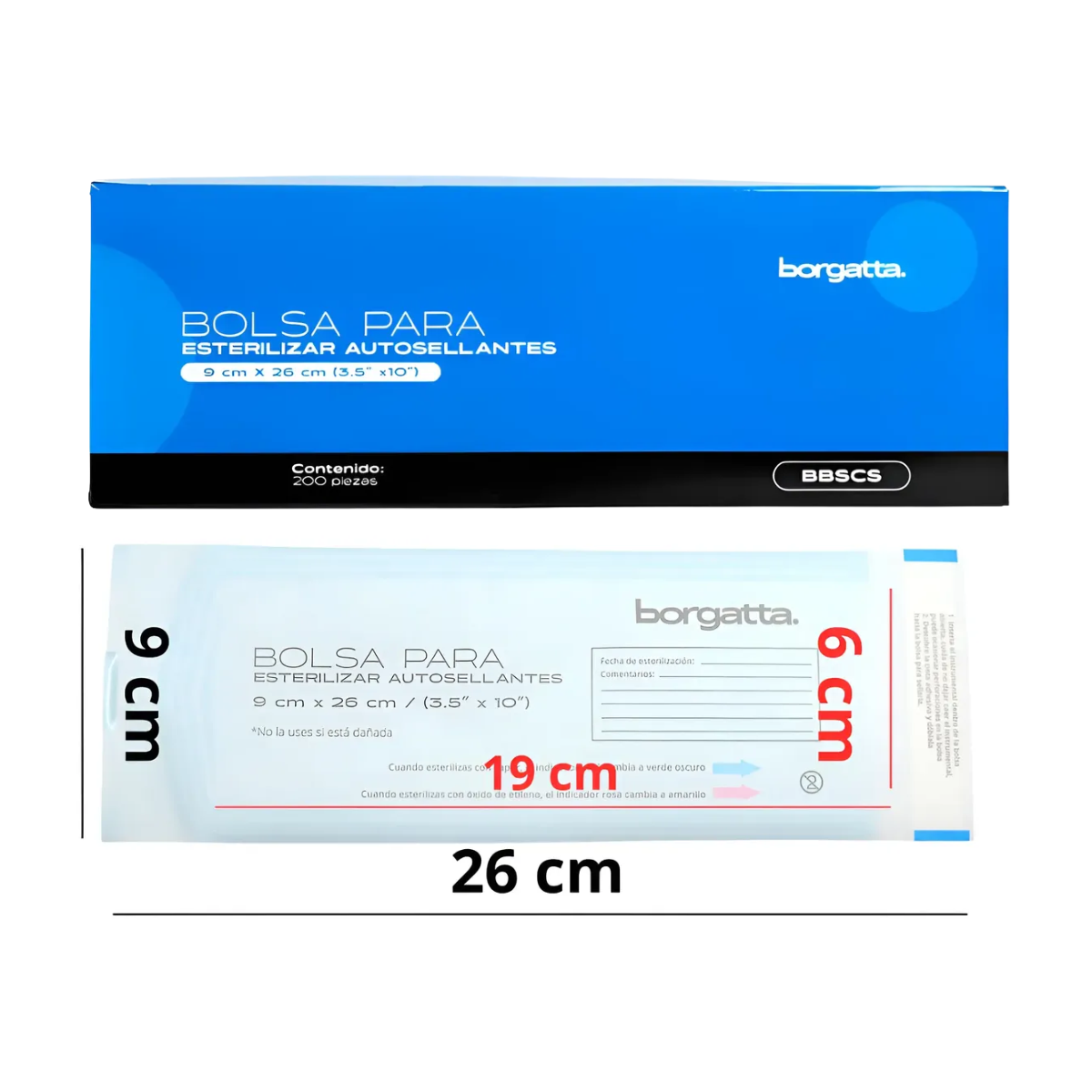 Bolsa para Esterilizar Borgatta