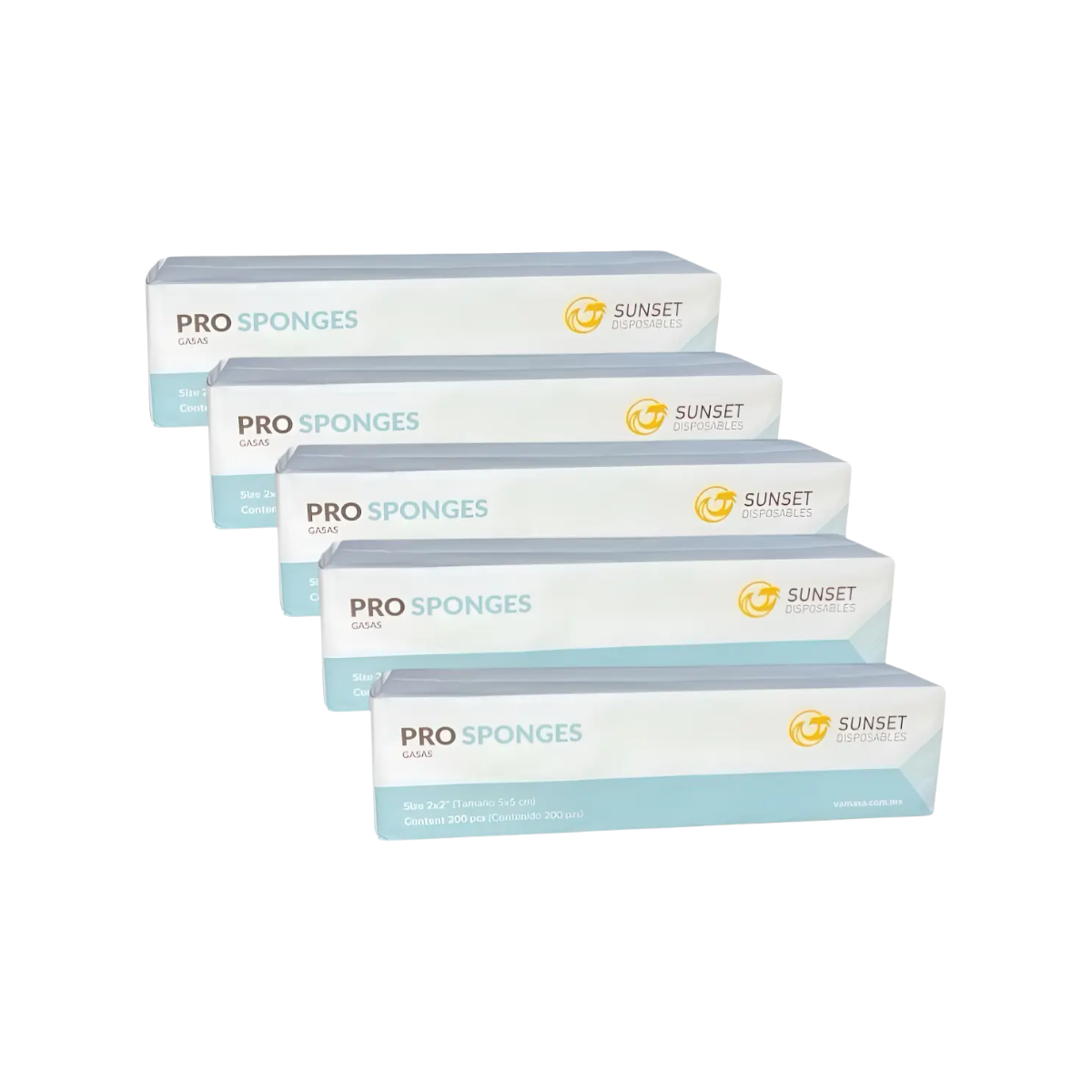 Gasas Dentales Sunset 5x5 Vamasa