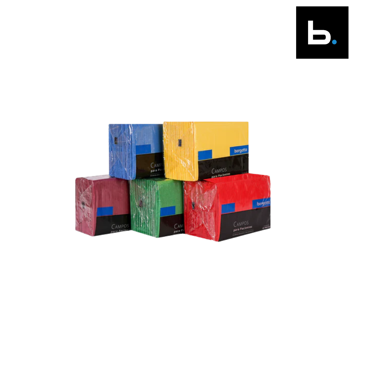 Baberos Campos Quirúrgicos Desechables con 50 Piezas Borgatta