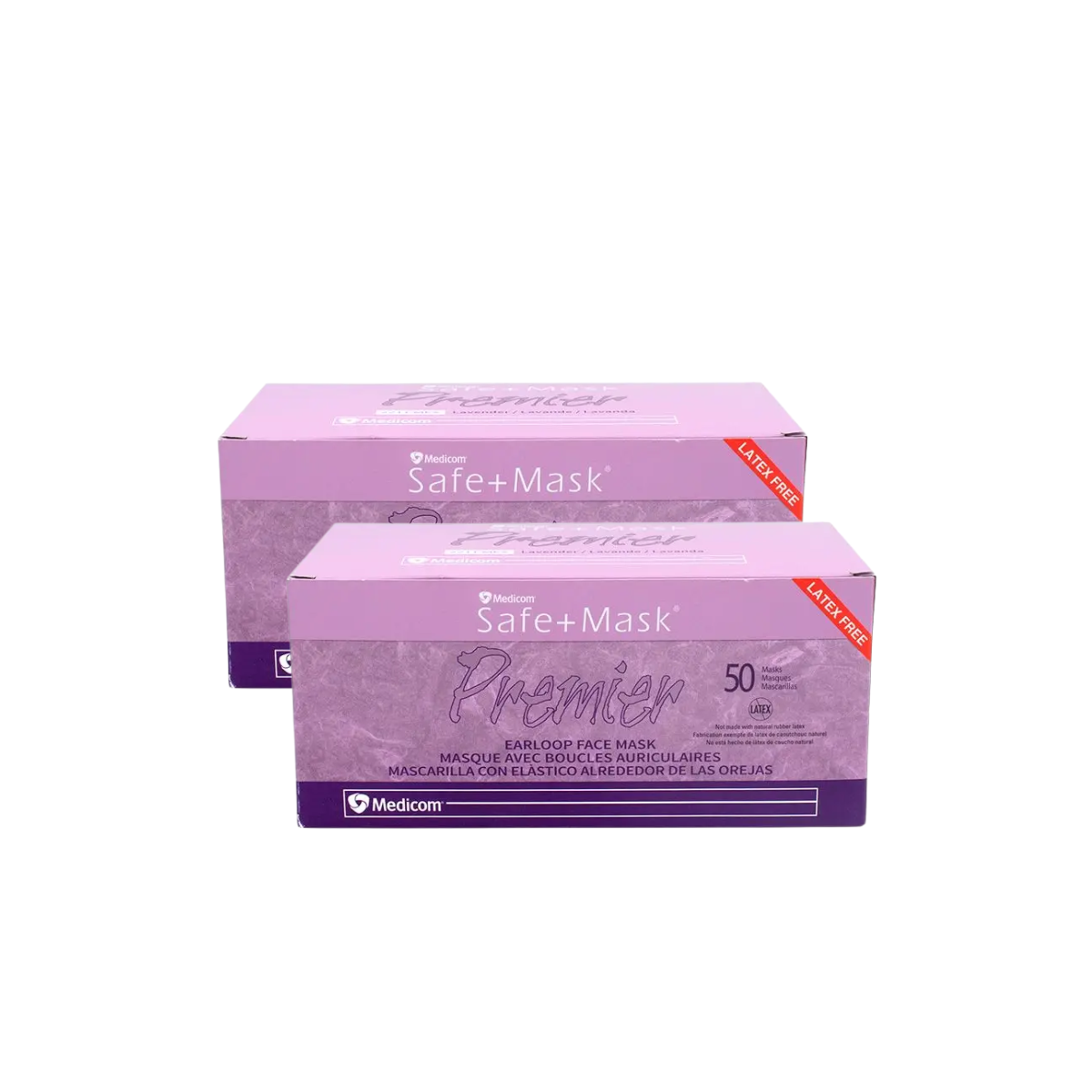 Cubrebocas Medicom Lila 50 Piezas