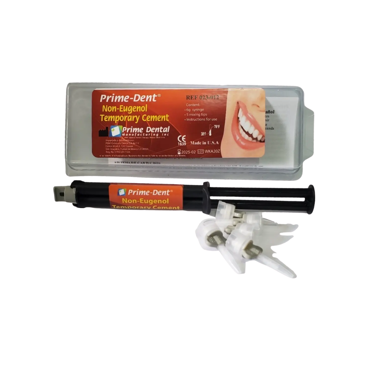 Cemento Temporal Prime Dent Automix Sin Eugenol Resina Dual