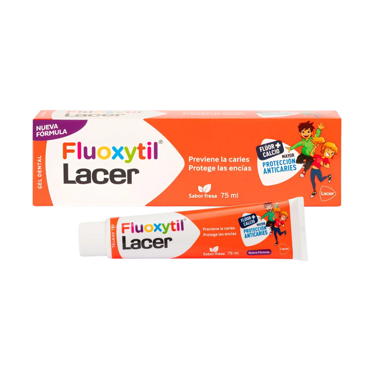 Fluoxytil Lacer Gel Dental Infantil 75 ml