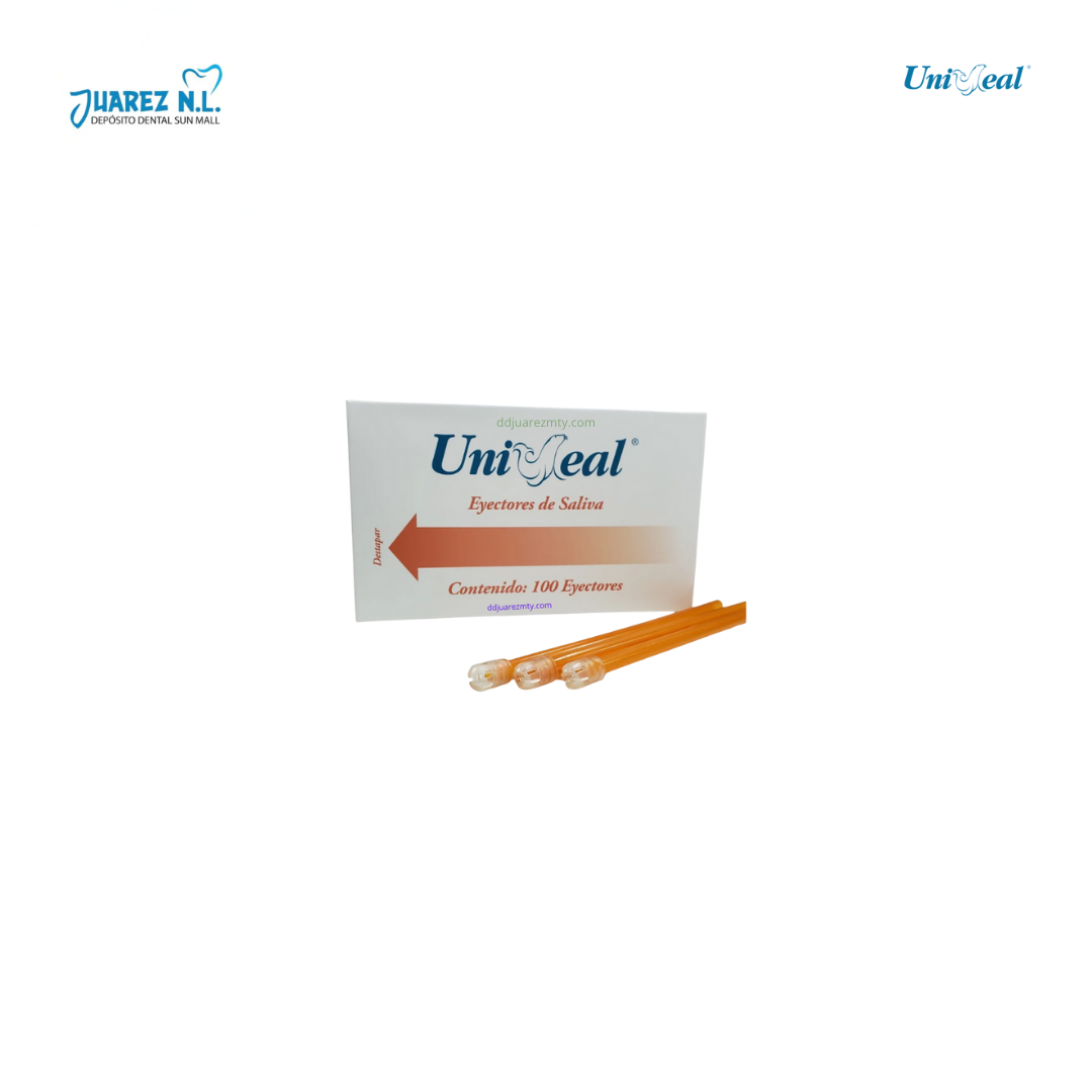 Eyectores Dentales De Saliva Uniseal De Colores