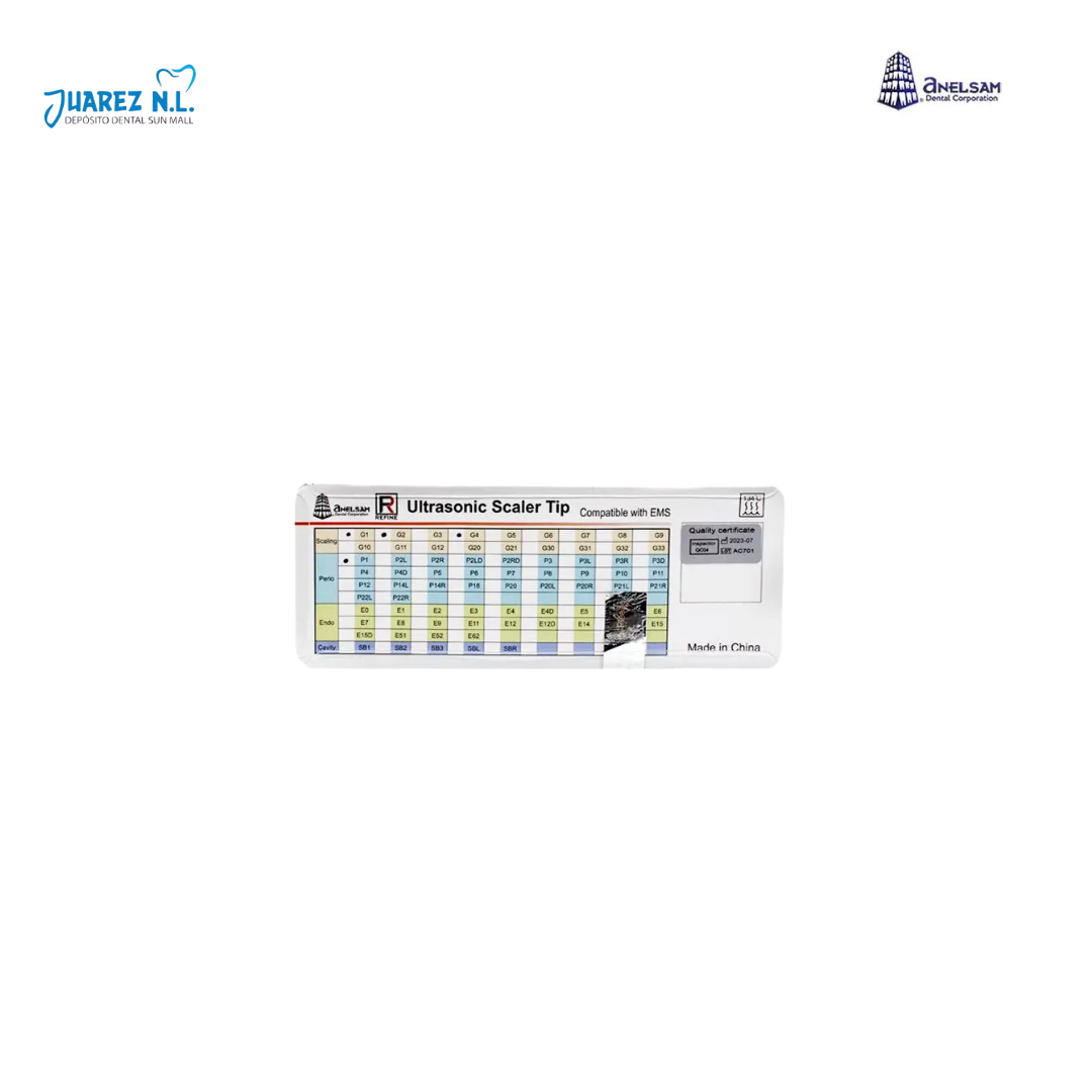 Puntas De Cavitrón/ Escariador Anelsam Compatible Woodpecker C/5 - Deposito Dental Juarez