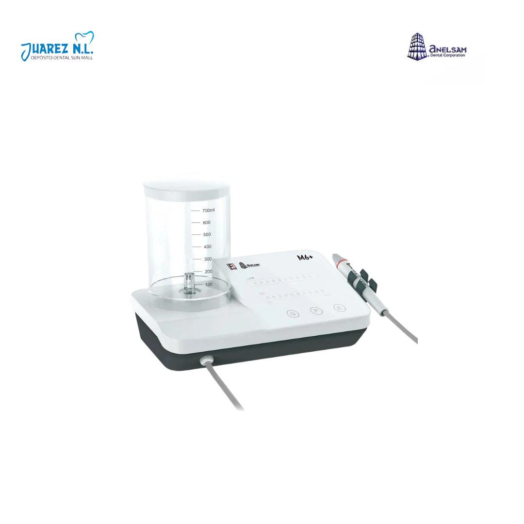 Escariador Ultrasonico M6 Anelsam Triple Funcion Destartraje, Profilaxis Y Endodoncia C/Luz Led C/Abastecedor Blanco(Garantia De 1 Año) - Deposito Dental Juarez
