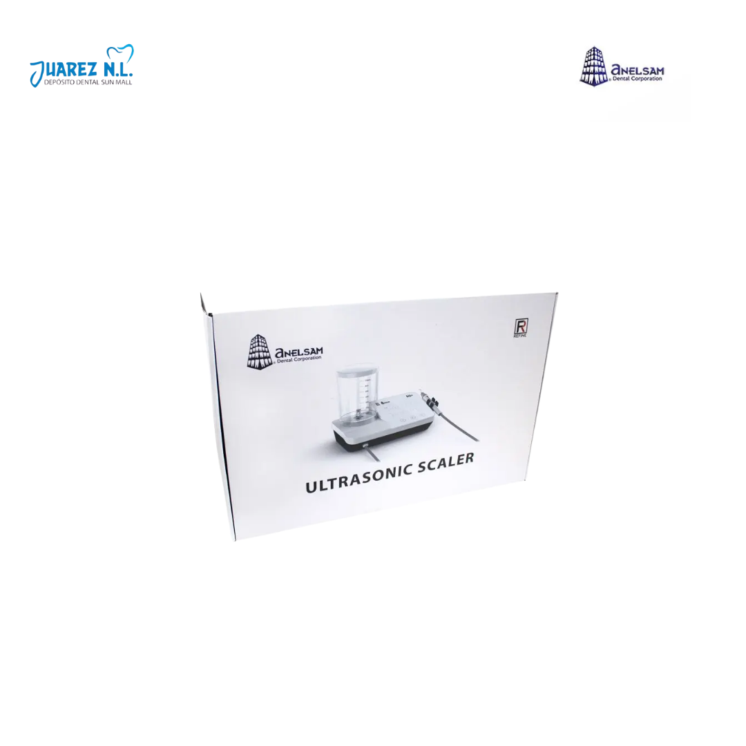 Escariador Ultrasonico M6 Anelsam Triple Funcion Destartraje, Profilaxis Y Endodoncia C/Luz Led C/Abastecedor Blanco(Garantia De 1 Año) - Deposito Dental Juarez